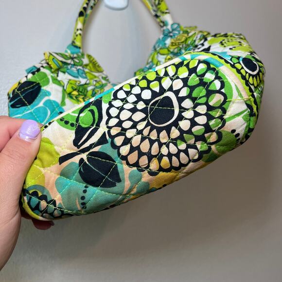Vera Bradley Limes Up Mini Double Strap Handbag Purse - Picture 4 of 6